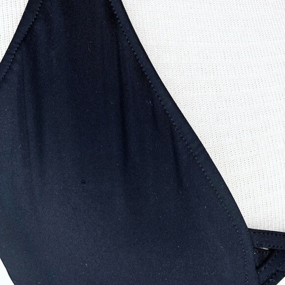 Kenneth Cole New York One Piece Swimsuit sz S * Black Cage Front Halter Peekaboo - Picture 6 of 8